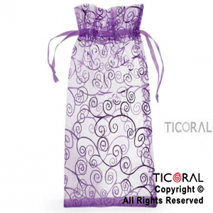 BOLSA ORGANZA VIOLETA 15X25 ARABESCO HS3971-5 x 1